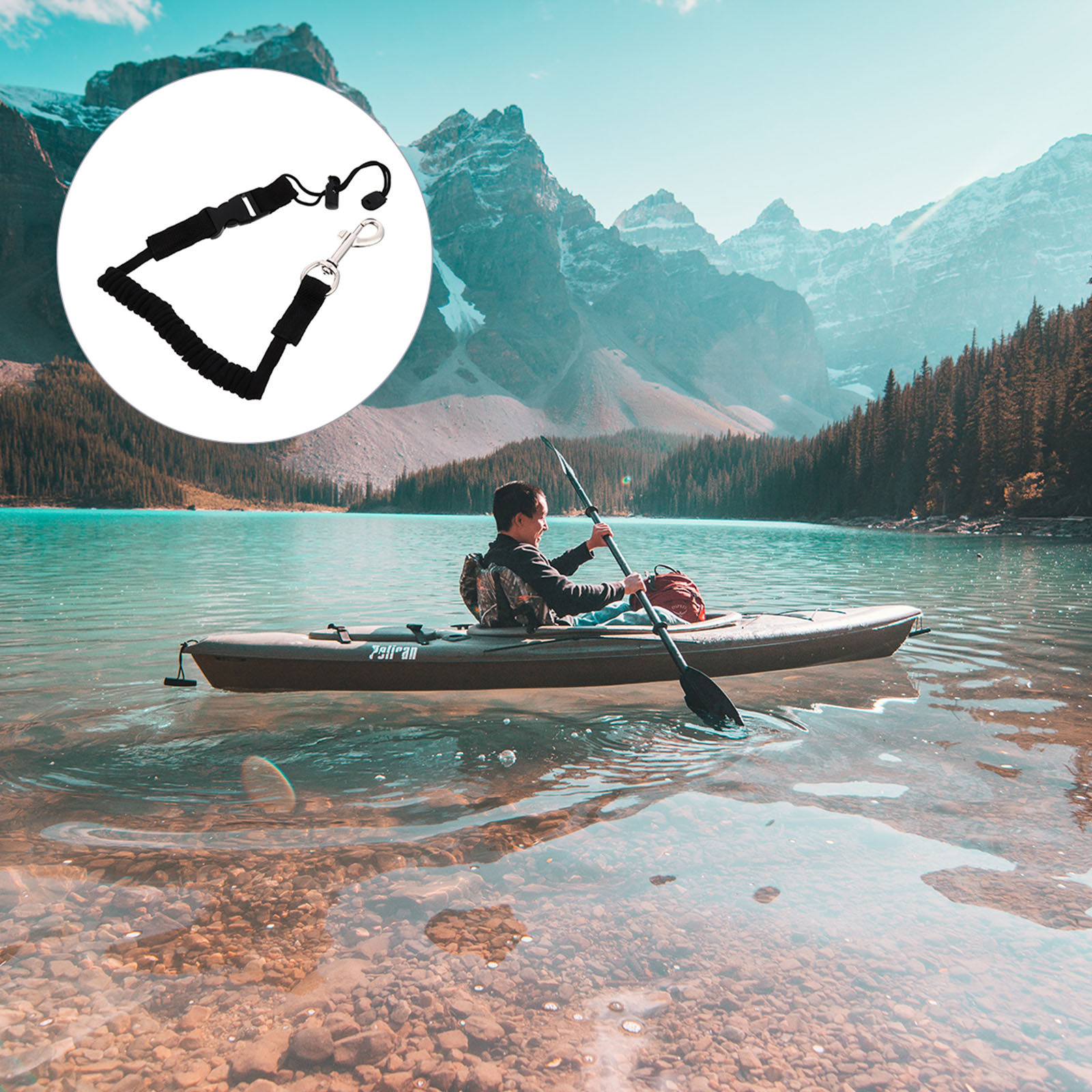 Fishing Kayak Paddle Leash - 1Pcs Paddle Leash for Kayak Canoe