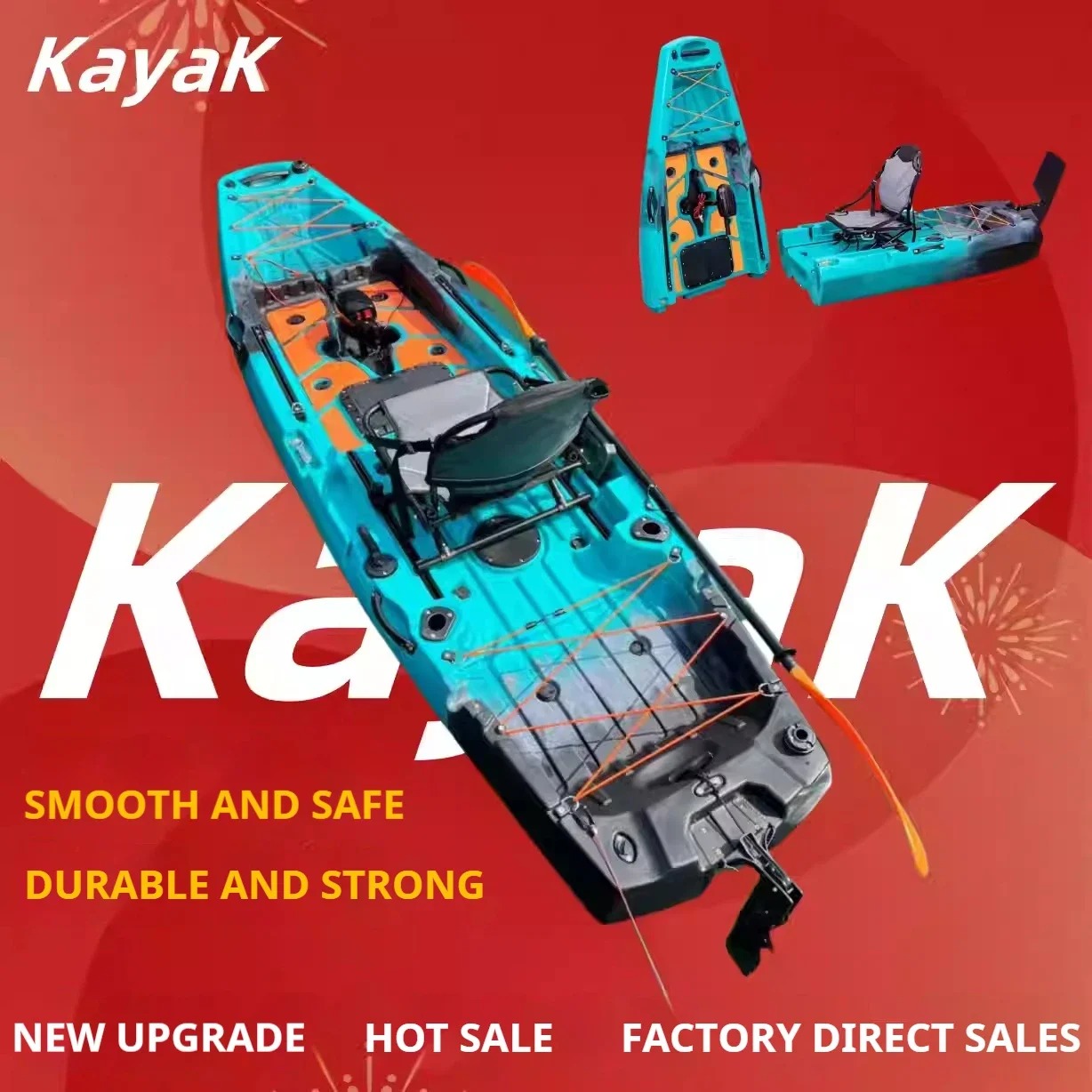 LLDPE Modular Kayak Canoe w/Pe - огляд і ціна Fishing Kayak Pedal Drive